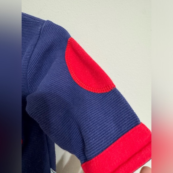 Duck Duck Goose | Navy Blue & Red Baby Boy Cardigan Sweater | Size 6-9 Months - Picture 4 of 6